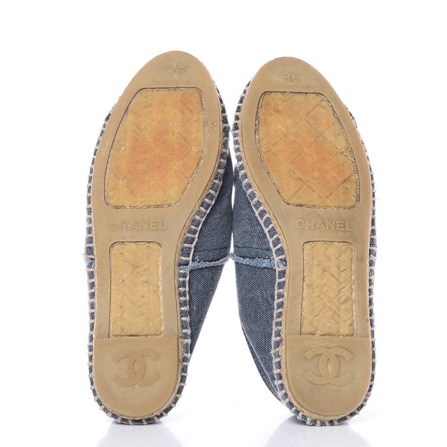 Toile CC Espadrilles 36 Navy Black