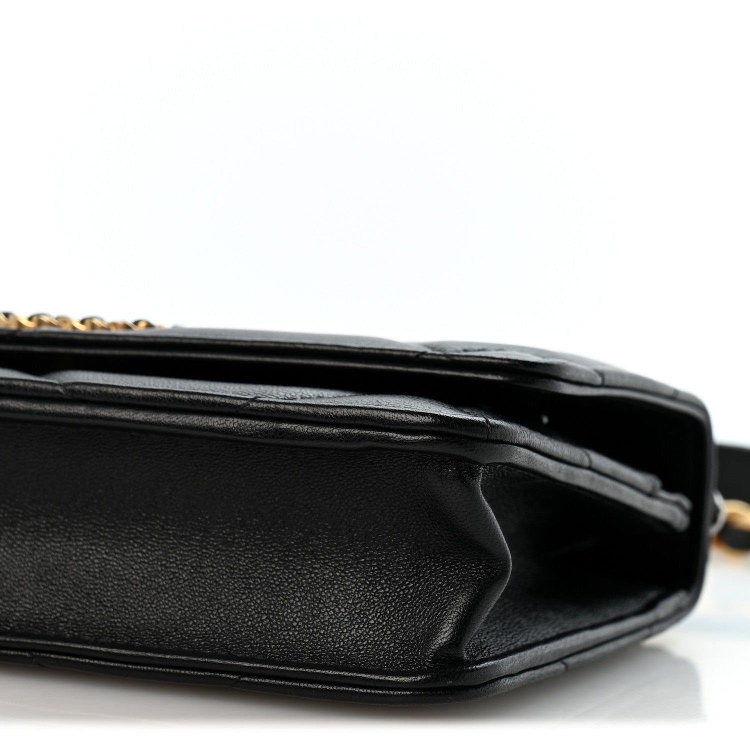 Chanel Lambskin Quilted Chanel 19 Wallet On Chain WOC Black 11 of 13