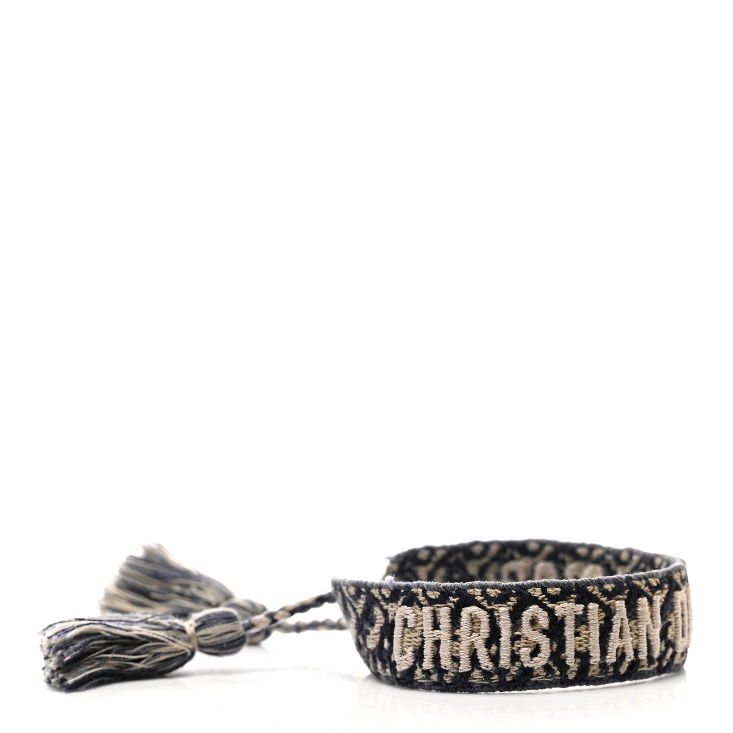 Christian Dior Woven Cotton J'Adior Friendship Bracelet Set Navy 4 of 5