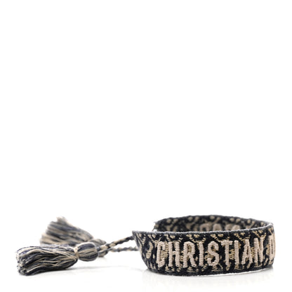 Christian Dior Woven Cotton J'Adior Friendship Bracelet Set Navy 4 of 5