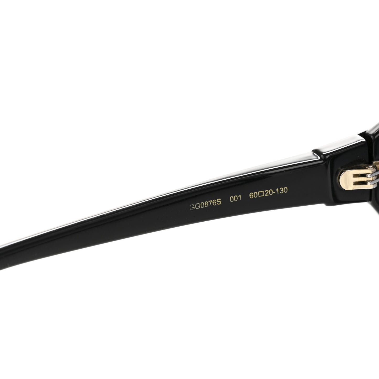 Acetate Square Frame Sunglasses GG0876S Black