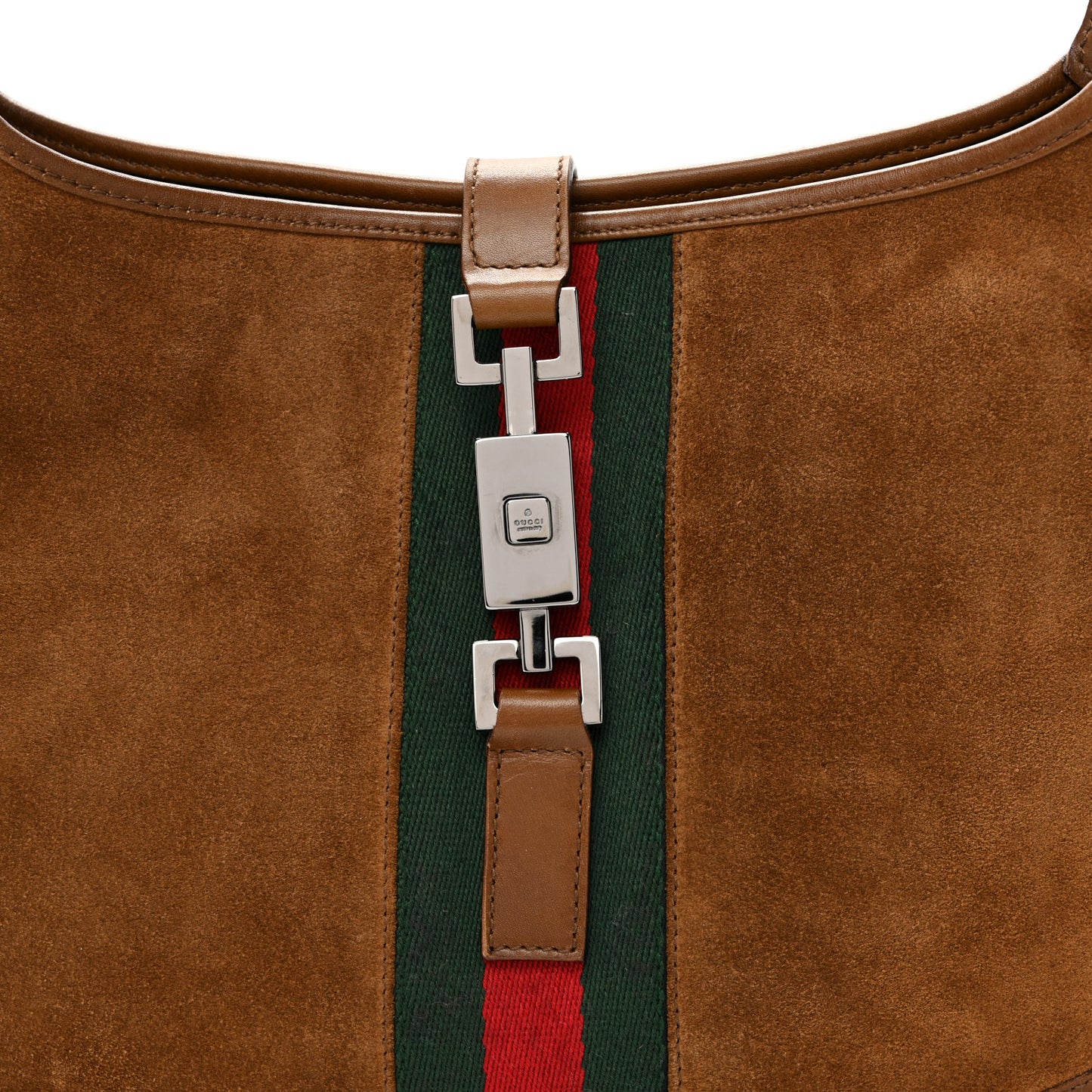 Suede Web Small Jackie O Hobo Light Brown