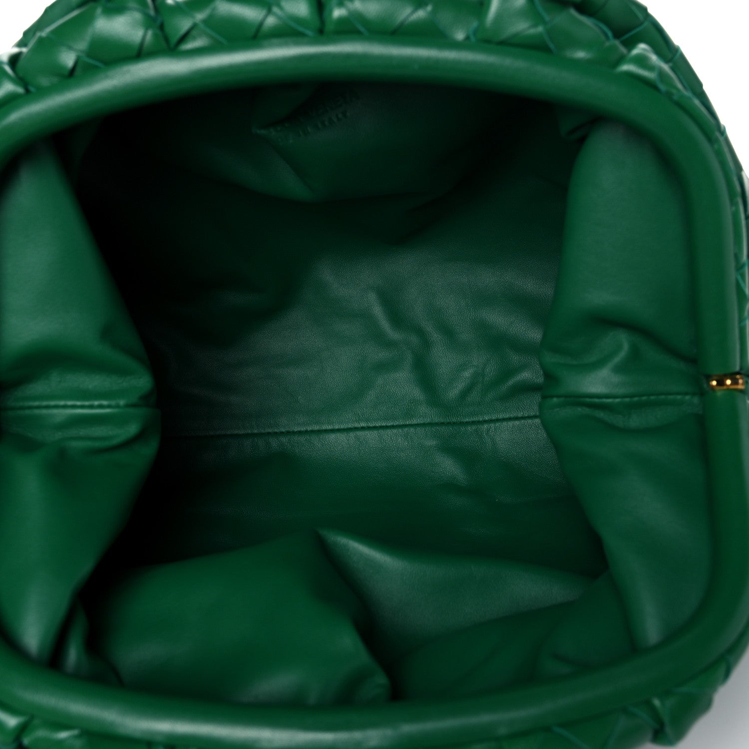 Bottega Veneta Nappa Maxi Intrecciato The Pouch Oversized Clutch Racing Green 5 of 8