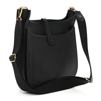 Hermes Taurillon Clemence Evelyne III PM Black 3 of 10