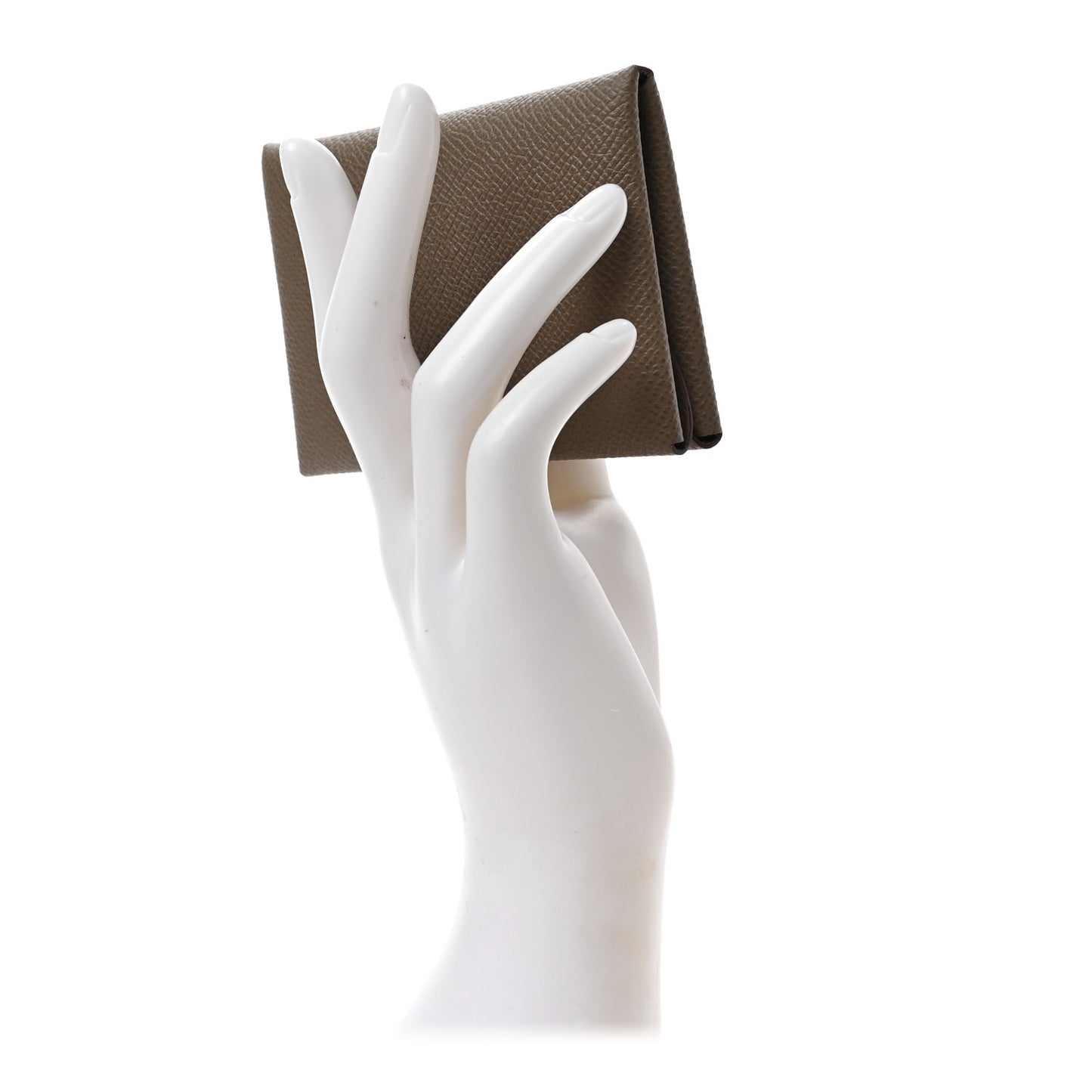 Epsom Calvi Duo Card Case Etoupe