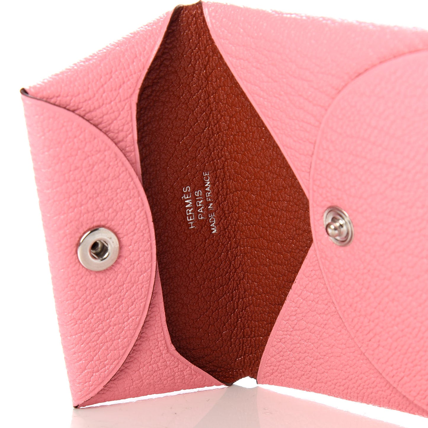Chevre Mysore Verso Bastia Coin Purse Rose Confetti Brique