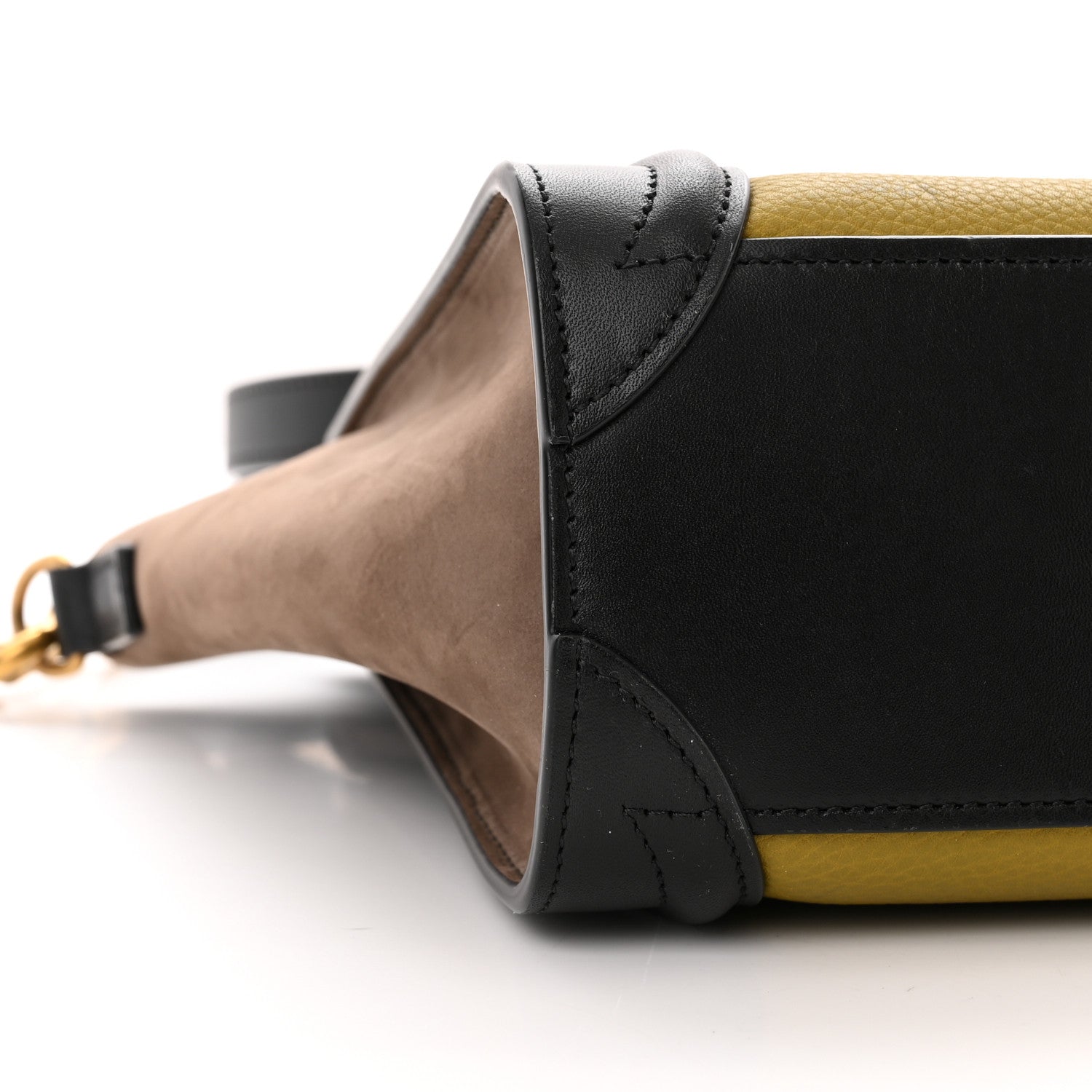 Celine Baby Grained Calfskin Nubuck Nano Tri-Color Luggage Olive 8 of 12