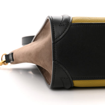 Celine Baby Grained Calfskin Nubuck Nano Tri-Color Luggage Olive 8 of 12