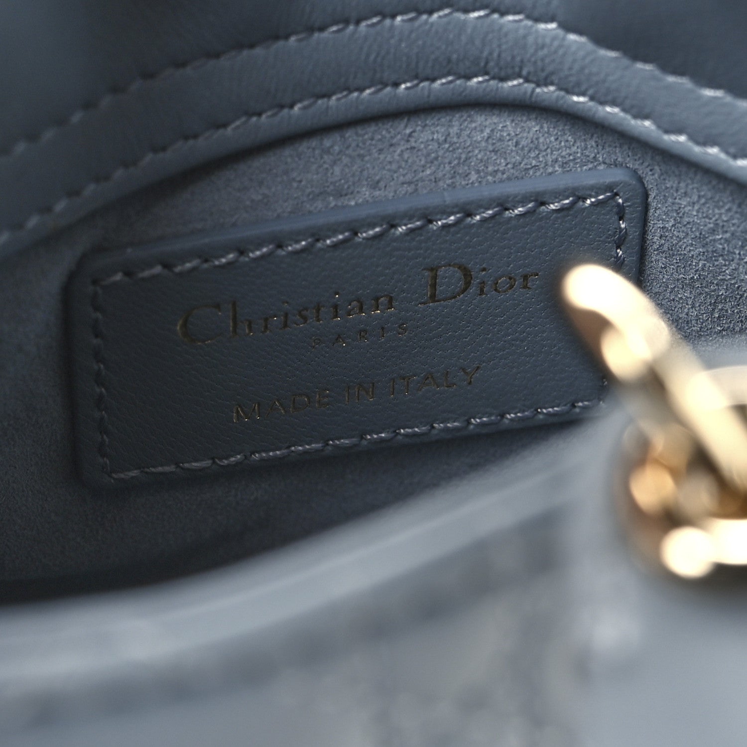 Christian Dior Lambskin Cannage Micro Lady Dior Cloud Gray 7 of 11