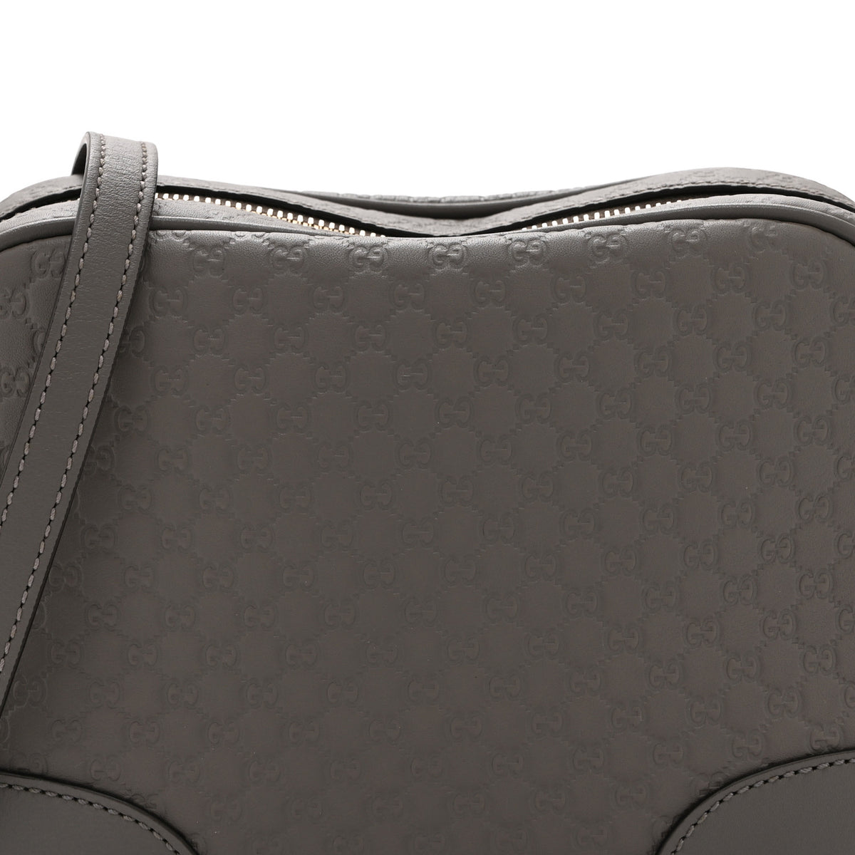 Microguccissima Mini Bree Messenger Bag Grey