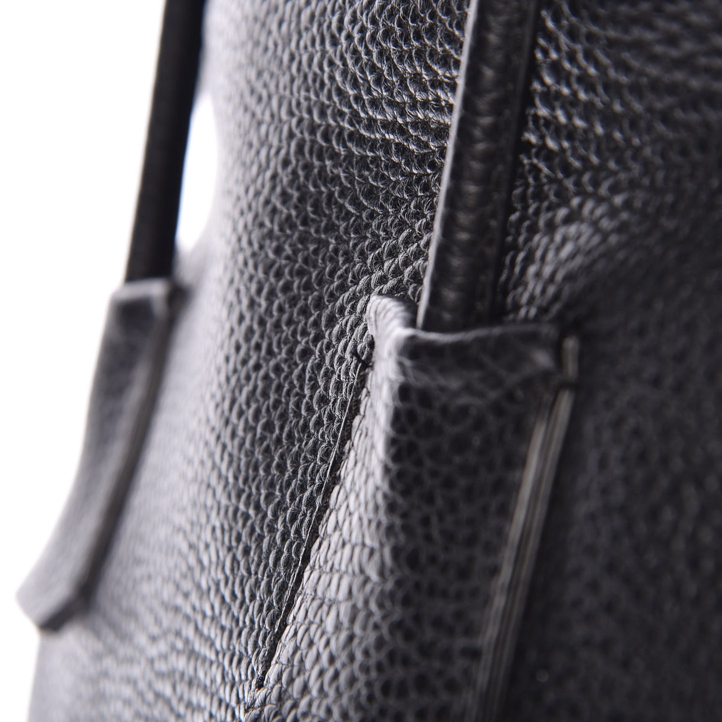 London Grainy Calfskin Medium Baynard Tote Black