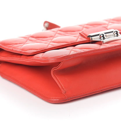 Christian Dior Lambskin Cannage Miss Dior Promenade Pouch Vermillion 9 of 10