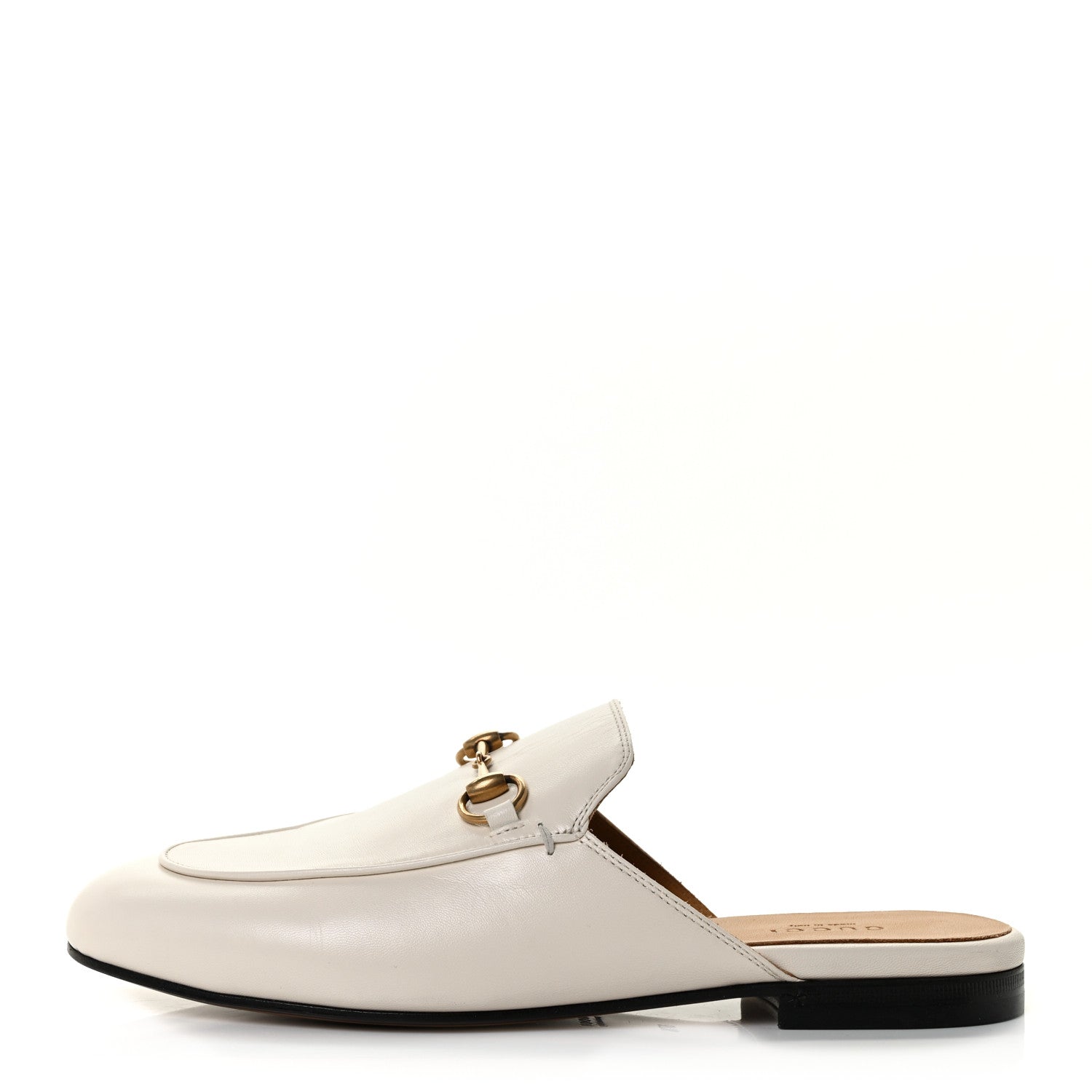 Gucci Malaga Kid Womens Princetown Slippers 37.5 Mystic White 1 of 9