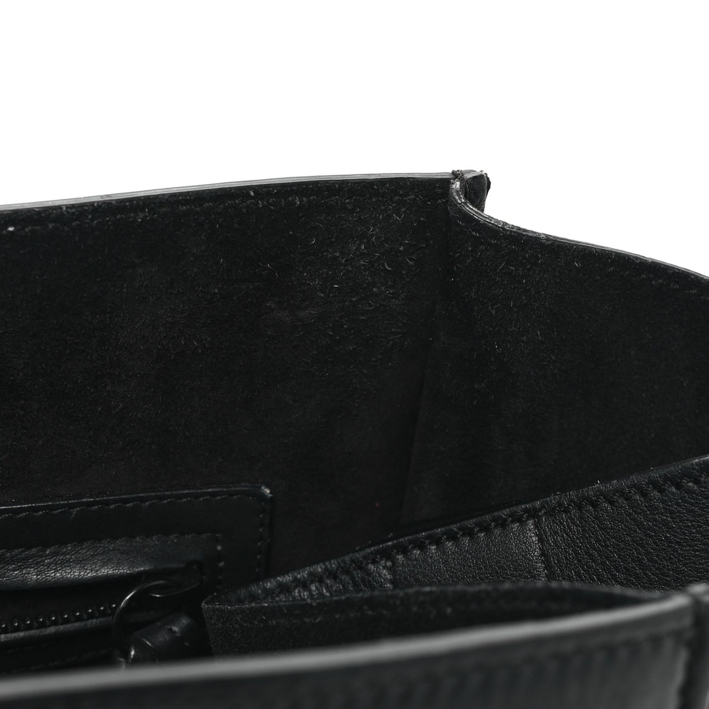 Grained Calfskin Medium Phantom Luggage Black