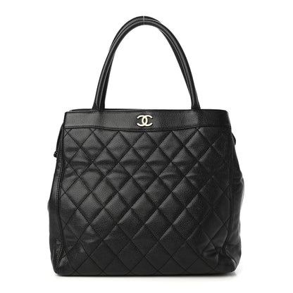 Chanel Caviar Quilted CC Shopping Tote Black 1 of 10