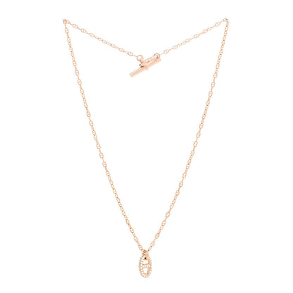 Hermes 18K Rose Gold Diamond PM New Farandole Pendant Necklace ST 3 of 6