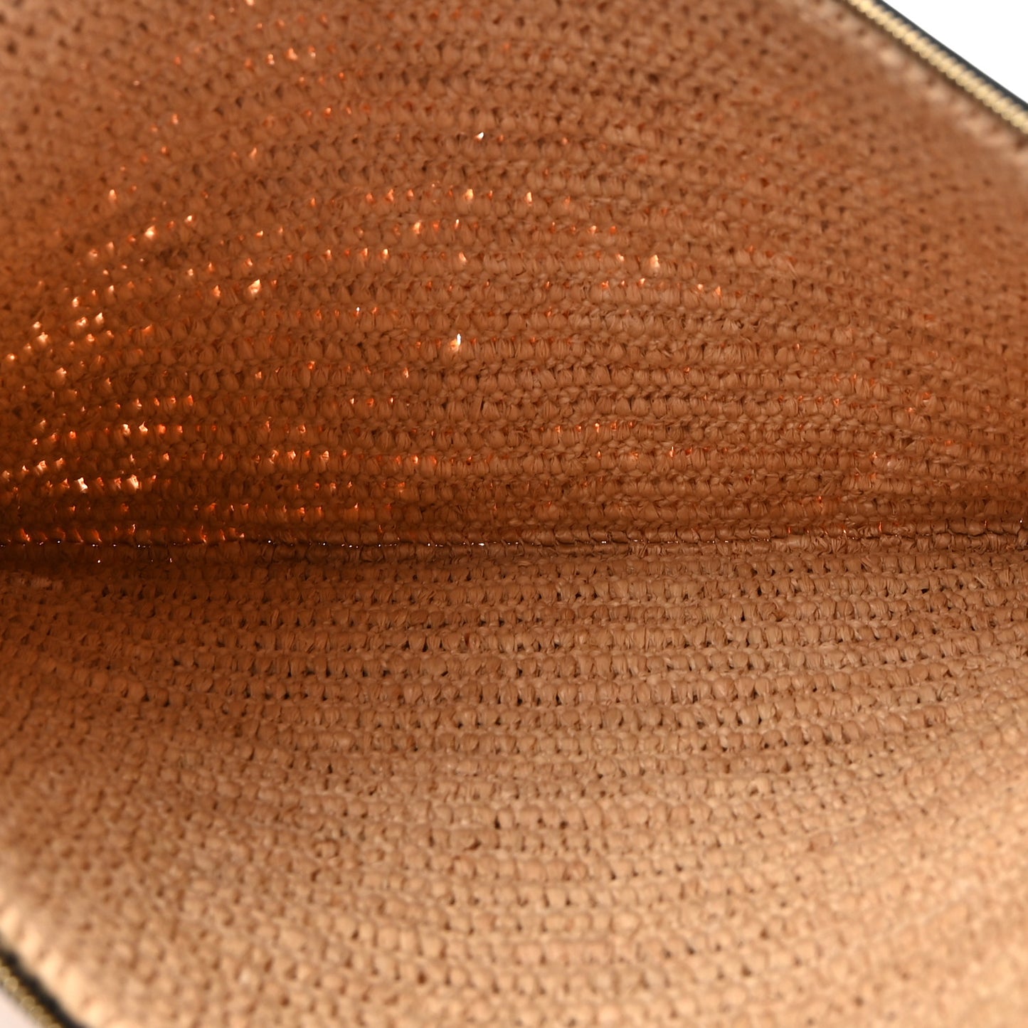 Raffia Sequin Large Pouch Black