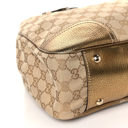 Gucci Monogram Medium Princy Tote Gold 9 of 11