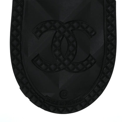 Chanel Caoutchouk CC High Boots 42 Black 7 of 7