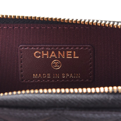 Chanel Caviar Quilted Zip Coin Purse Black 6 of 8