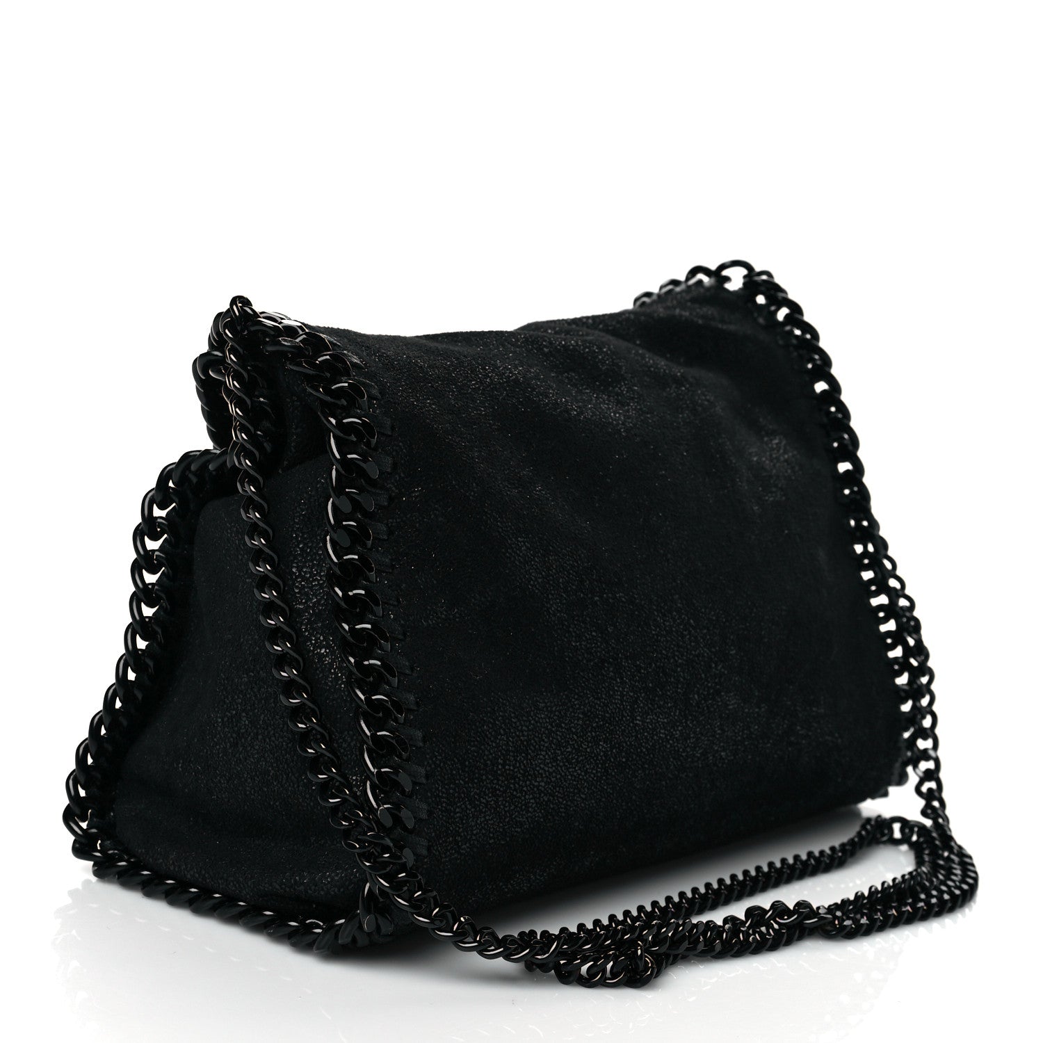 Stella McCartney Shaggy Deer Falabella Mini Crossbody Bag Black 2 of 8