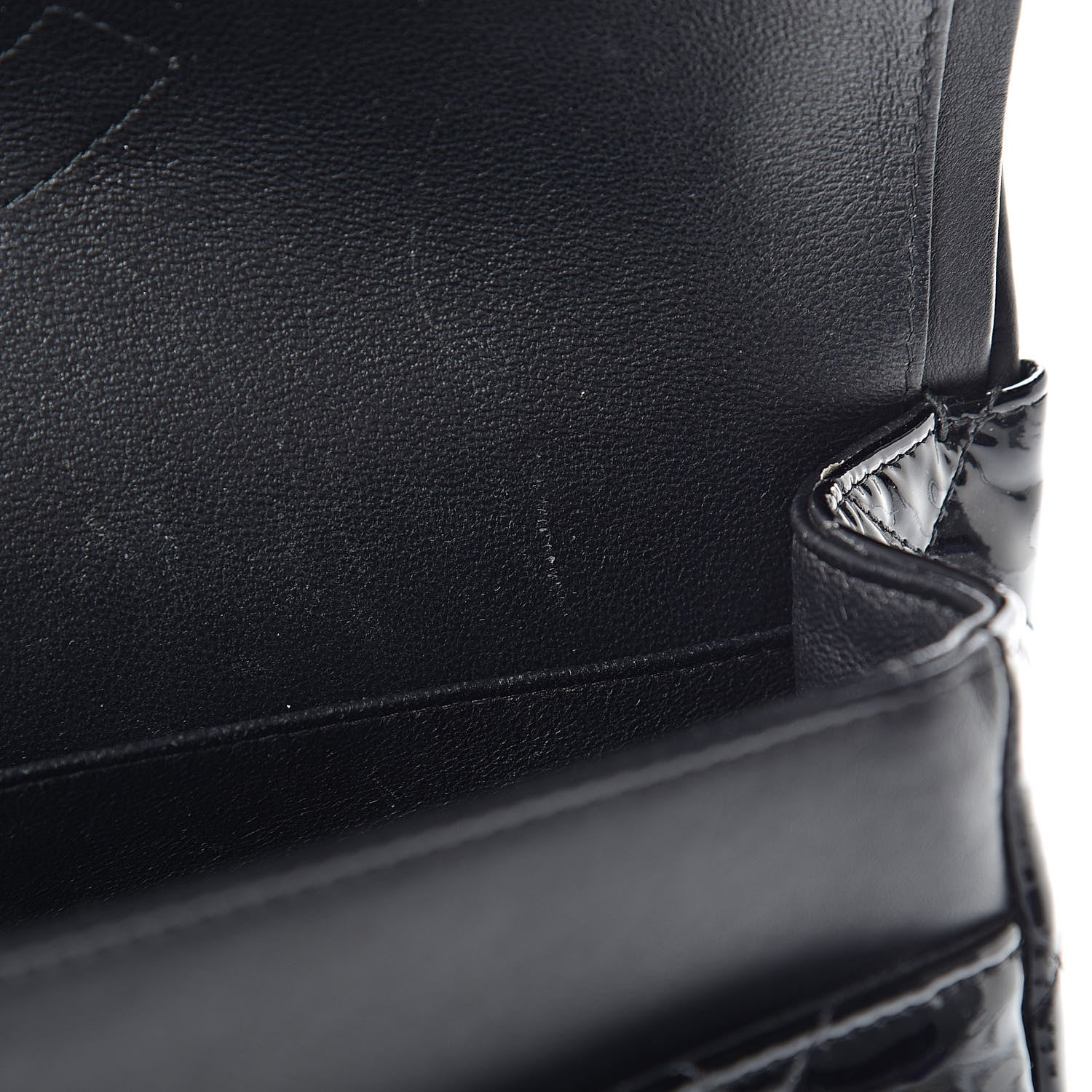 Chanel Patent Quilted Jumbo Double Flap Black 13 of 17