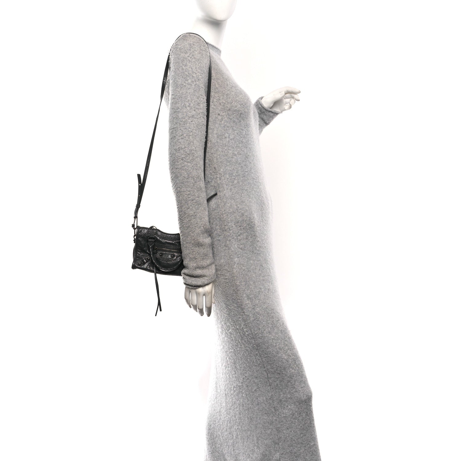 Balenciaga Agneau Arena Storico Classic Hardware Nano Le City Grey 2 of 10