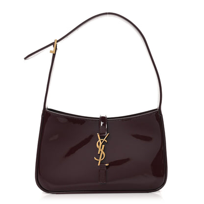 Saint Laurent Patent Le 5 A 7 Hobo Bordeaux 1 of 10