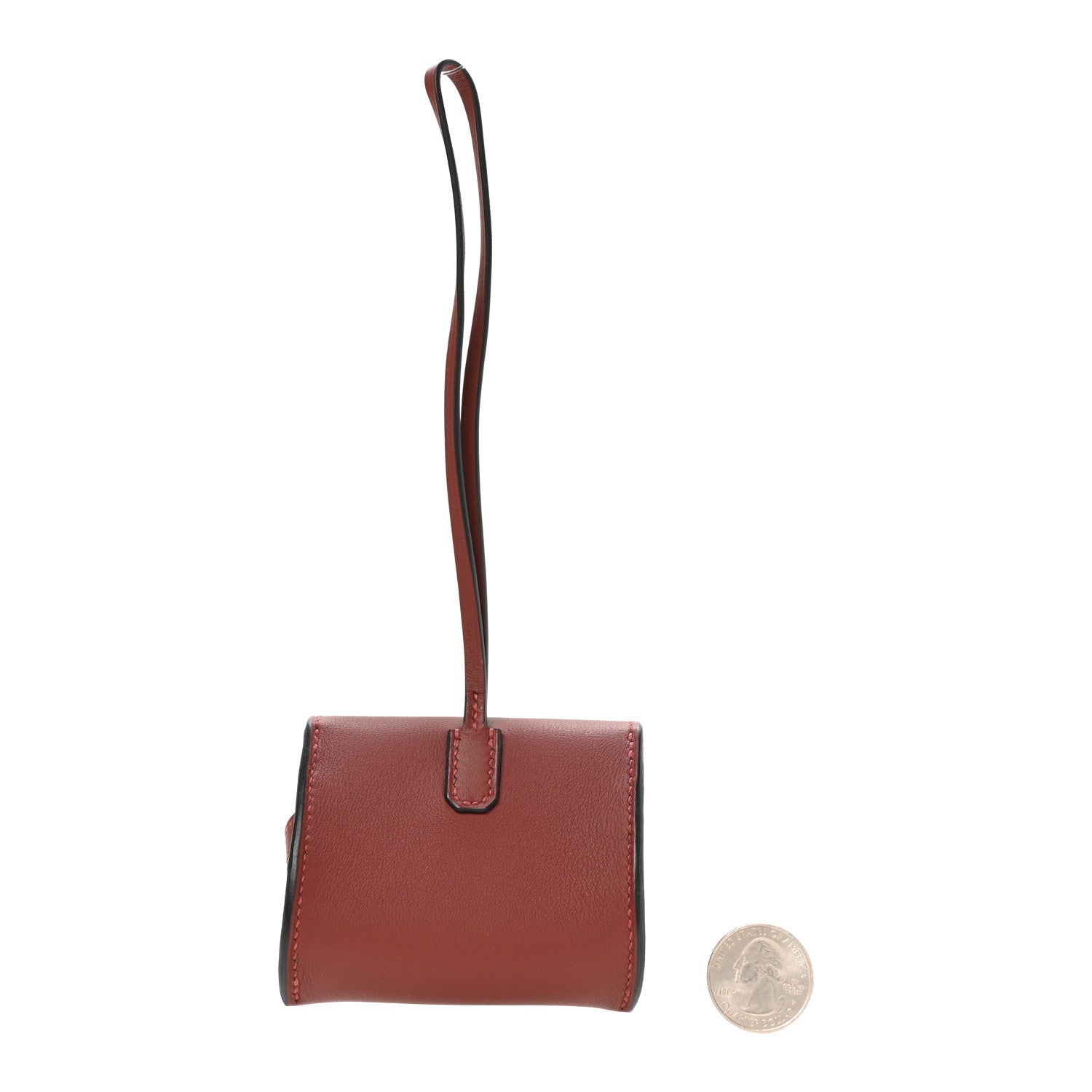 Hermes Swift Kelly Festival Bag Charm Rouge H 2 of 5