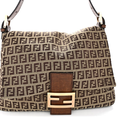 Fendi Zucchino Vitello Mama Baguette Mogano Panna Bruciato 8 of 10