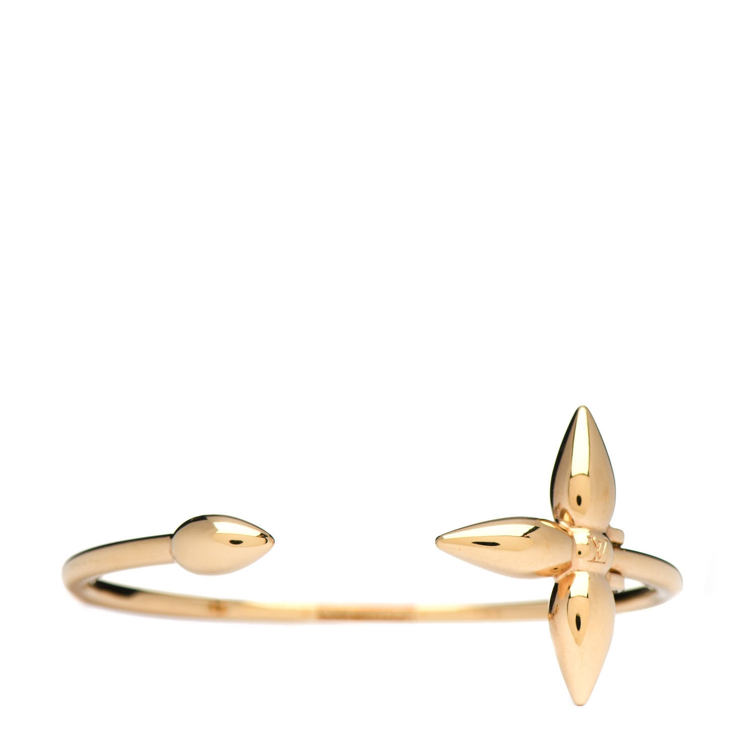 Louis Vuitton Metal Louisette Bracelet Gold 3 of 4