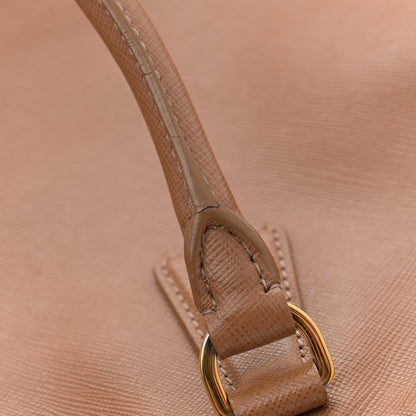 Prada Saffiano Extra Large Galleria Double Zip Tote Caramel 13 of 15