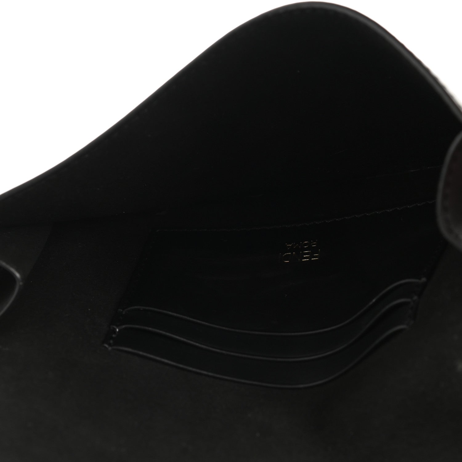 Fendi Vitello King Mini Flat Baguette Black 4 of 8