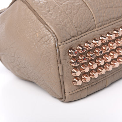Alexander Wang Pebbled Lambskin Rockie Latte Rose Gold Hardware 9 of 14