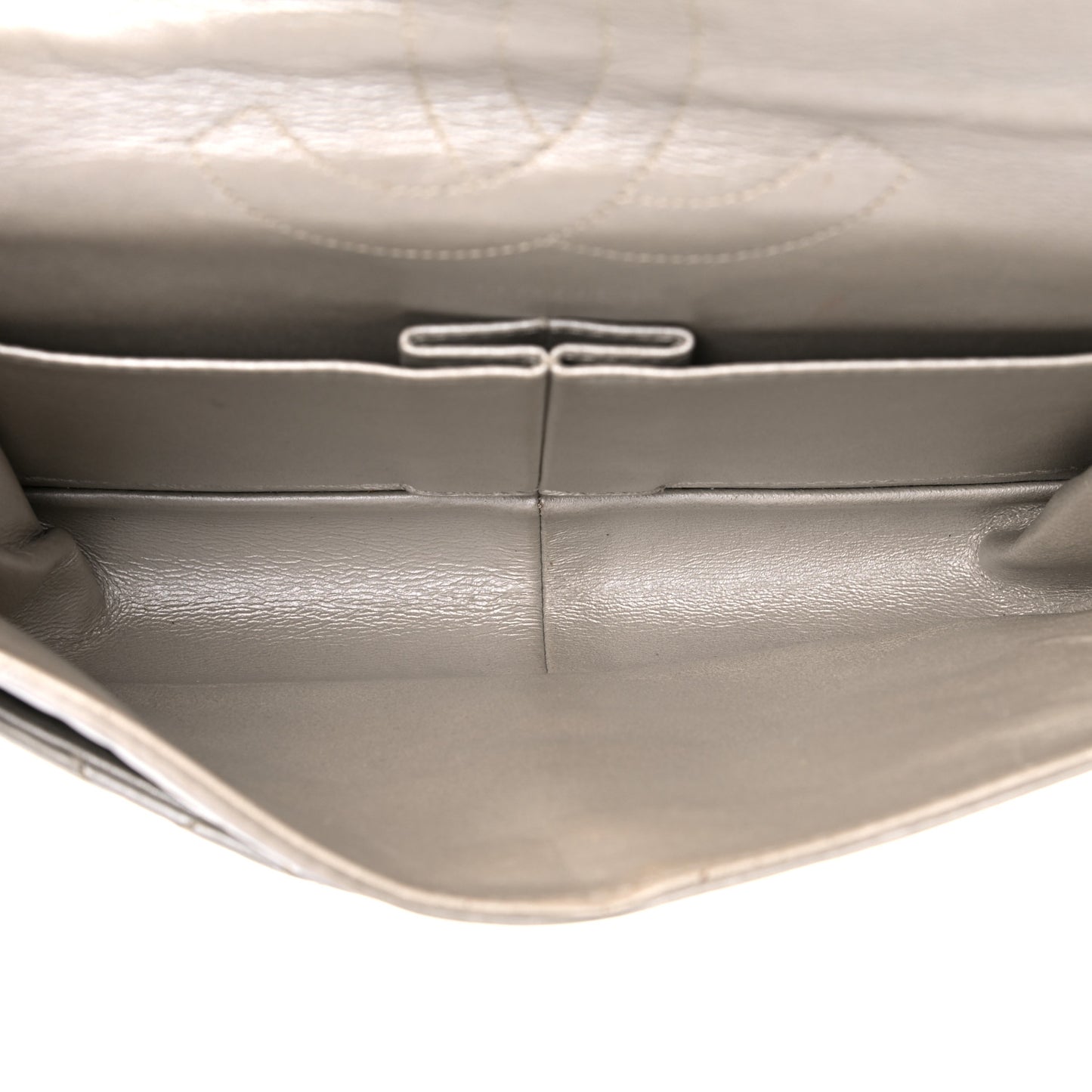 Metallic Aged Calfskin Quilted 2.55 Reissue 226 Flap Silver