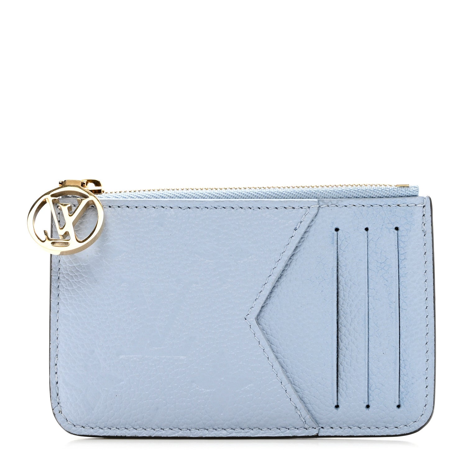 Louis Vuitton Empreinte Monogram Zipped Romy Card Holder Bleu Nuage 1 of 7