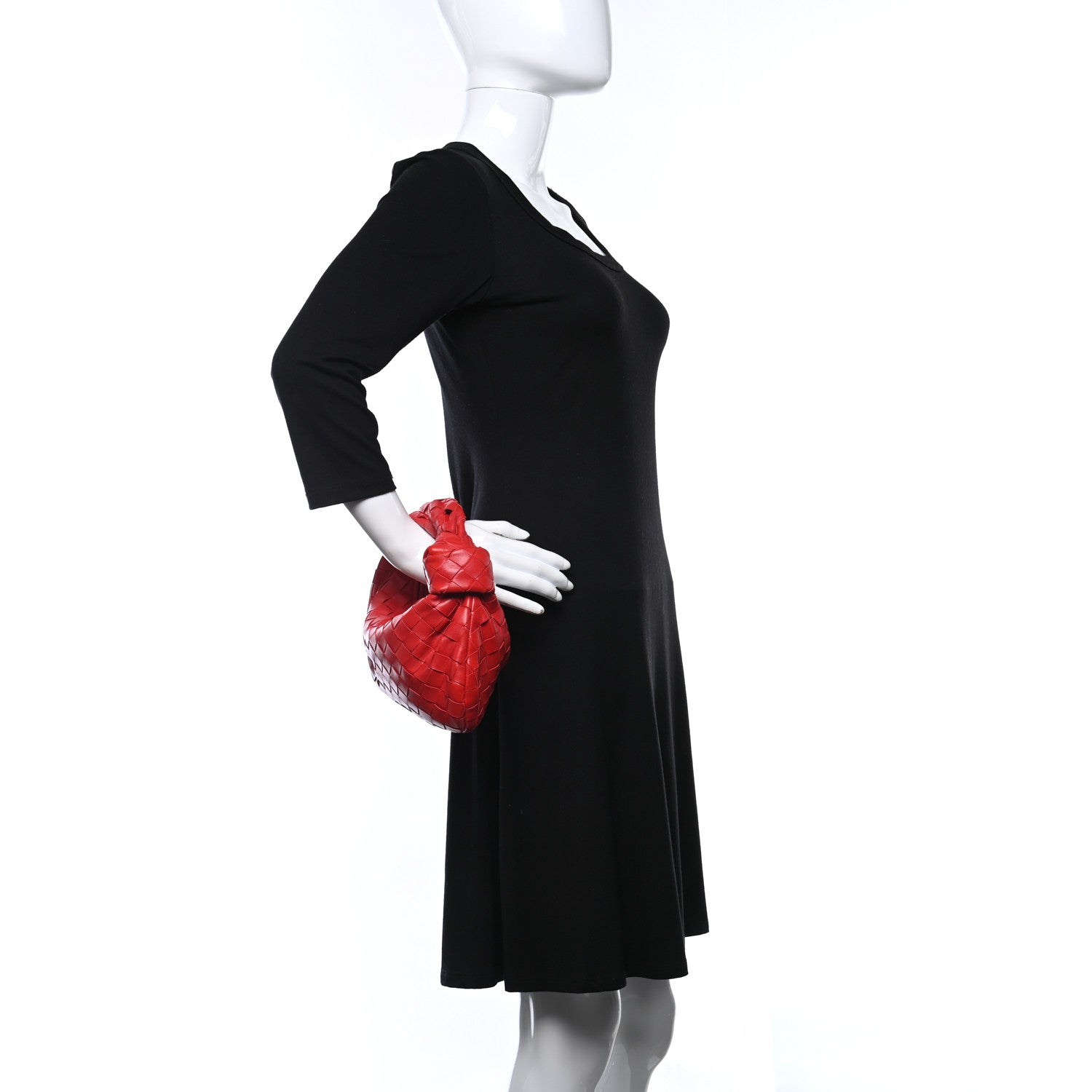 Bottega Veneta Nappa Intrecciato Mini Jodie Red 2 of 9