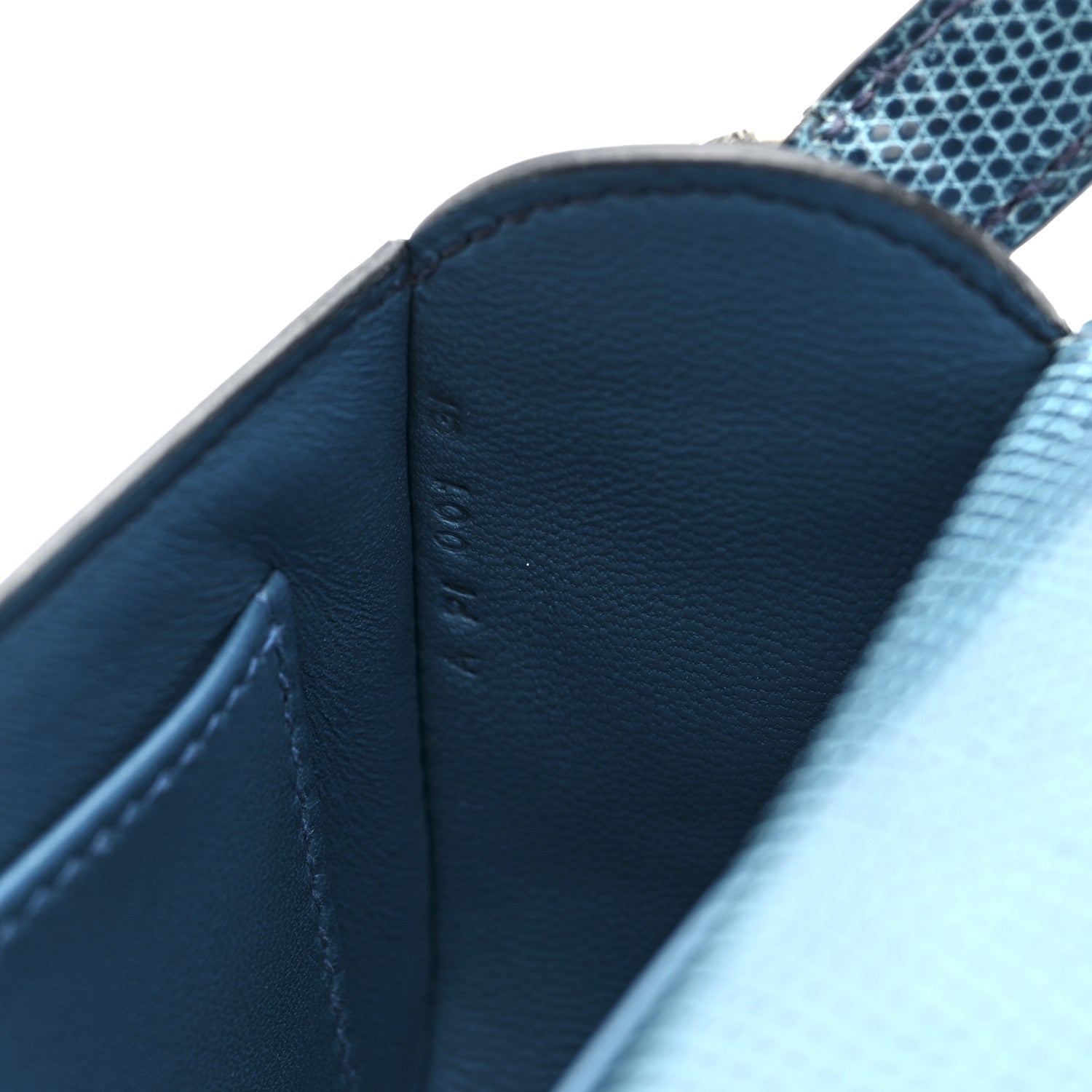 Hermes Niloticus Lizard Cherche Midi 18 Bleu Petrole 1777226