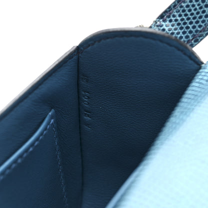 Hermes Niloticus Lizard Cherche Midi 18 Bleu Petrole 7 of 11