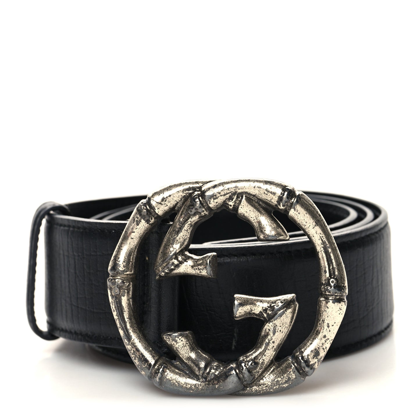 Calfskin Bamboo Interlocking G Belt 80 32 Black