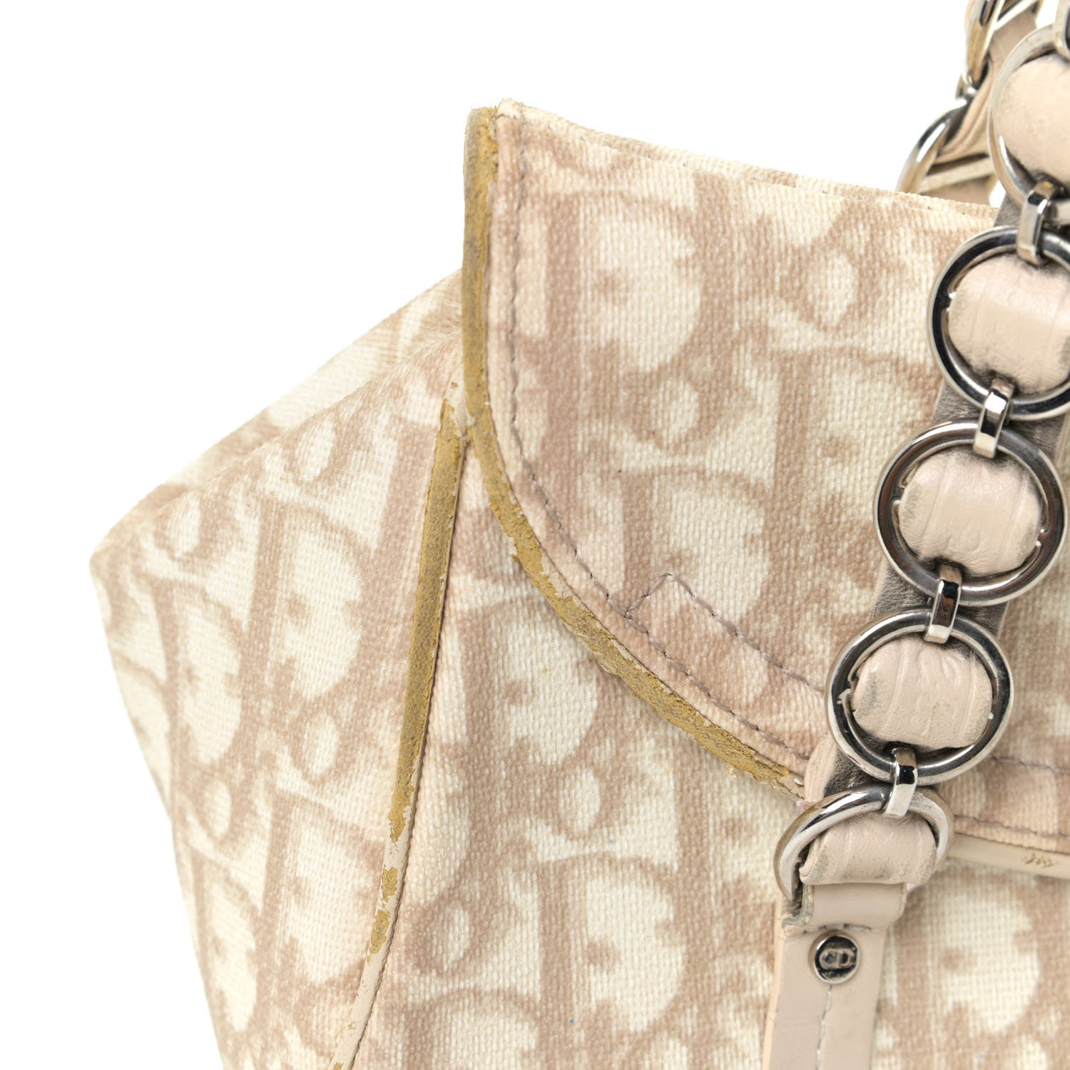 Christian Dior Monogram Romantique Trotter Bag Beige 13 of 19
