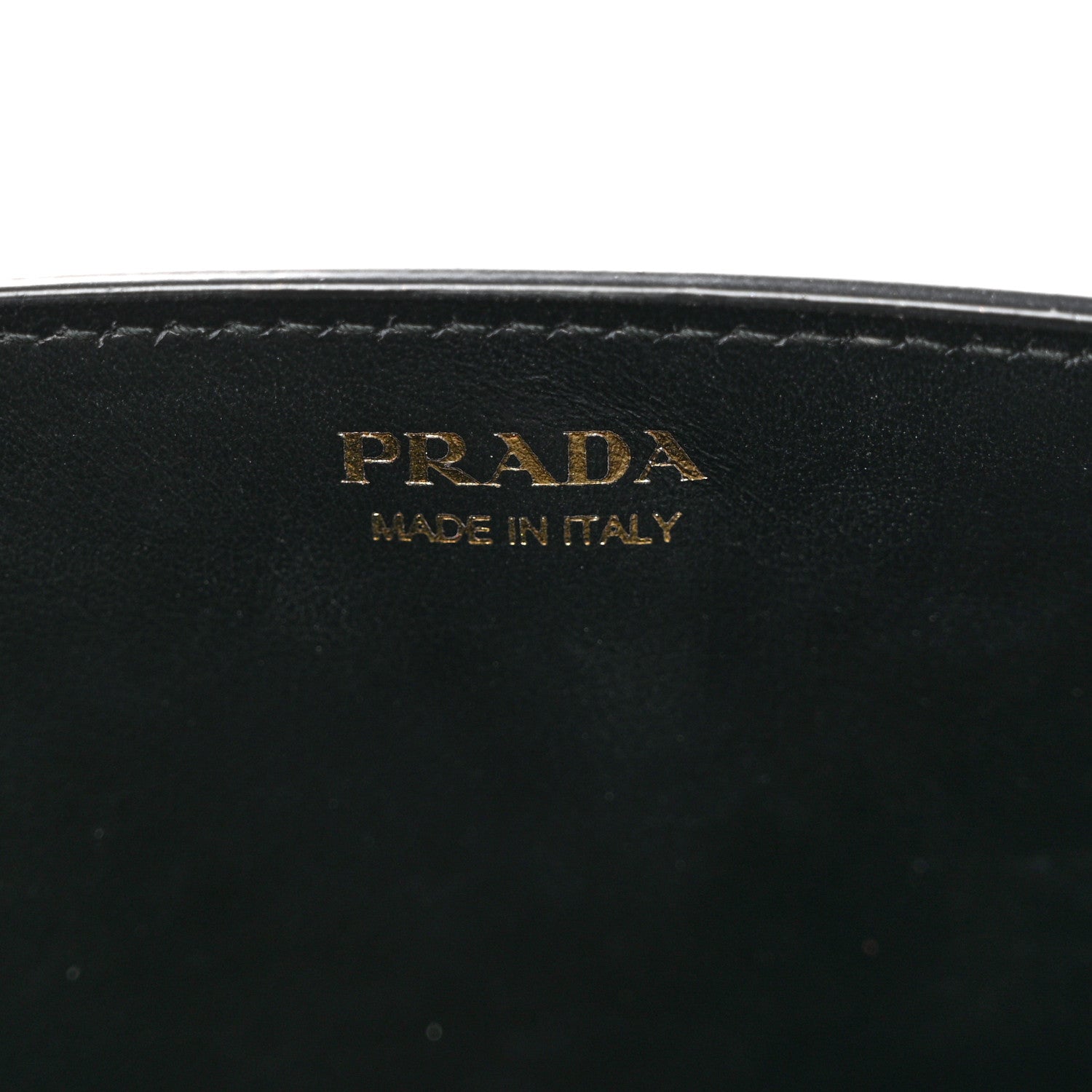 Prada Vitello Move Metal Oro Chain Wallet Black 5 of 6