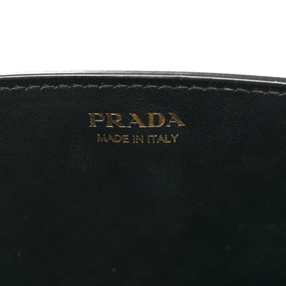 Prada Vitello Move Metal Oro Chain Wallet Black 5 of 6