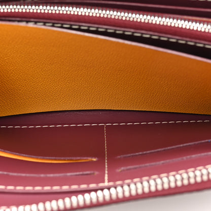 Goyard Goyardine Matignon Zip Around GM Wallet Burgundy 8 of 16