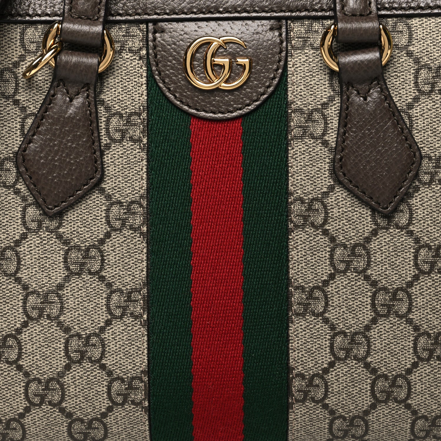 Gucci GG Supreme Monogram Small Ophidia Tote Bag Brown 9 of 14