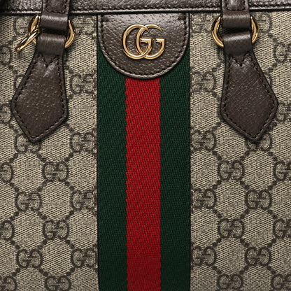 Gucci GG Supreme Monogram Small Ophidia Tote Bag Brown 9 of 14