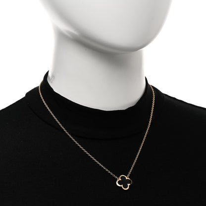 Van Cleef & Arpels 18K Yellow Gold Black Onyx Pure Alhambra Pendant Necklace 2 of 4