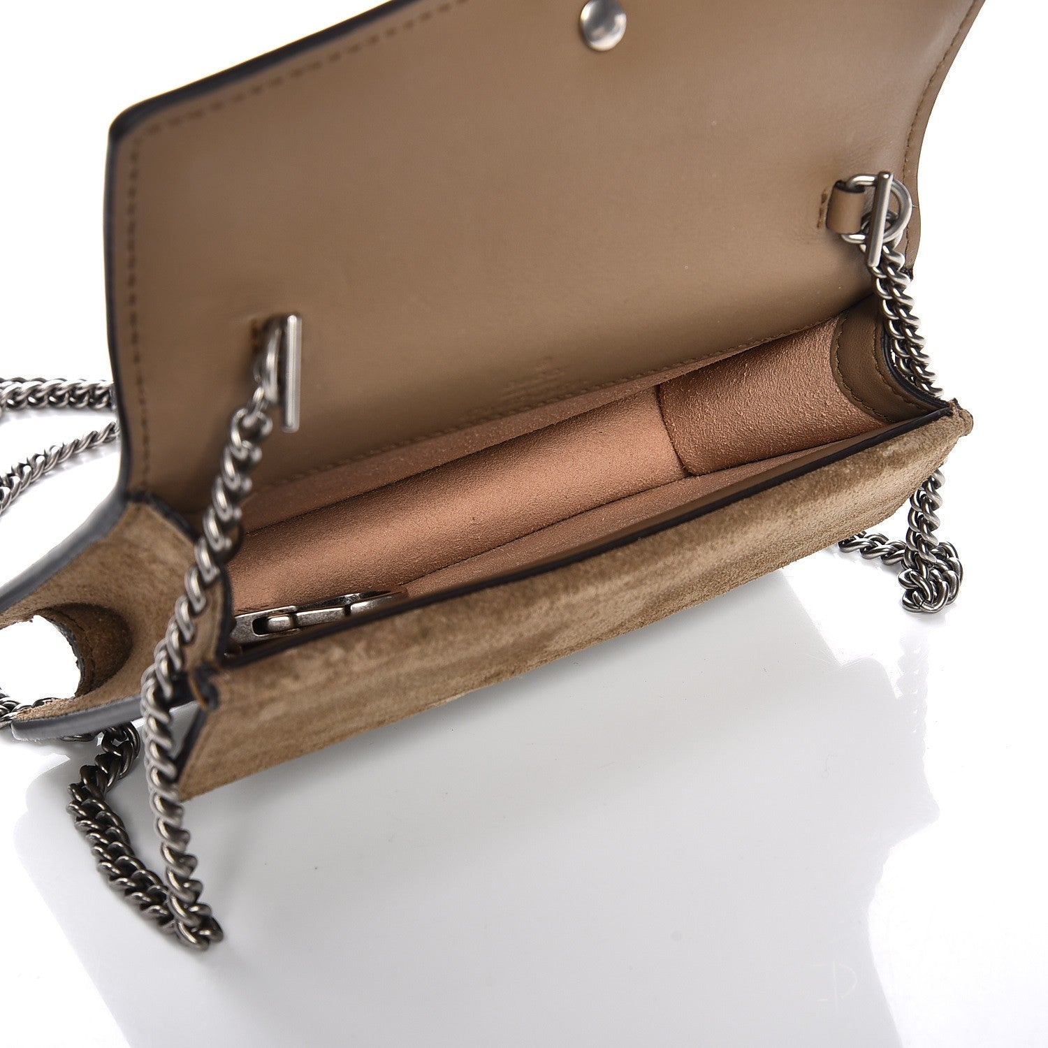 Gucci GG Supreme Monogram Super Mini Dionysus Shoulder Bag Taupe 5 of 7