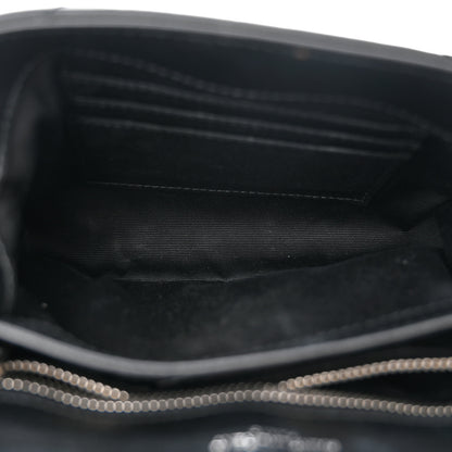 Saint Laurent Calfskin Y Quilted Monogram Toy Loulou Crossbody Bag Black 5 of 14