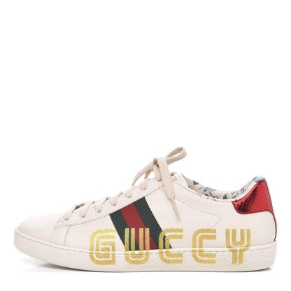 Gucci X SEGA Calfskin Ayers Web Guccy Womens Ace Sneakers 39 White 1 of 10